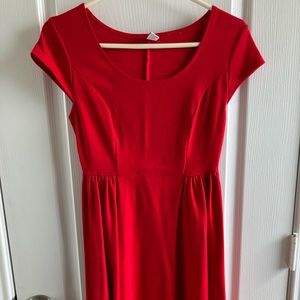 Old Navy red skater dress